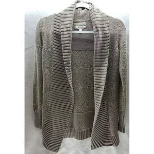 Ruby Moon Cardigan Sweater Neutral Office Casual Cotton Nylon Wool Blend Size XS